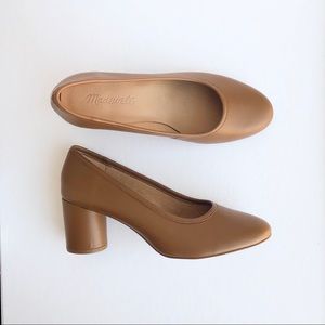 Madewell Reid Brown Leather Pumps